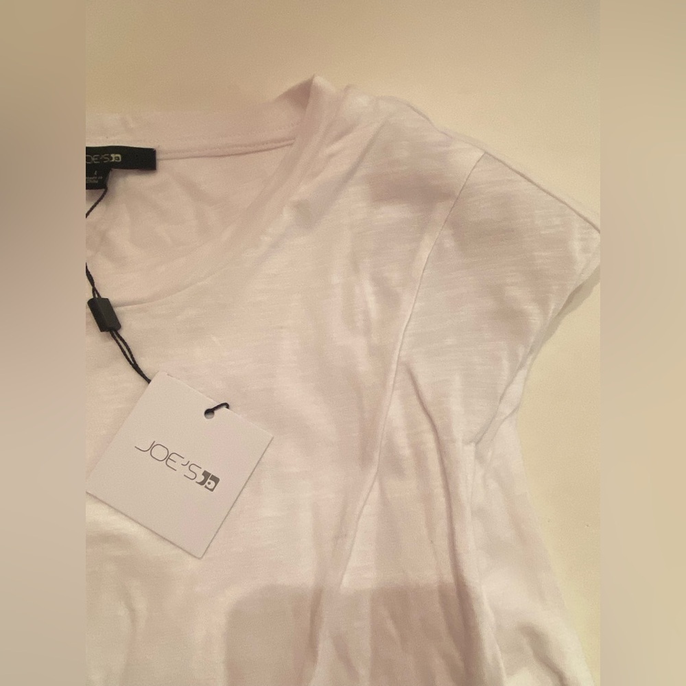 NWT JOEs The Arden Slub Sleeveless Tee White Size Large - Picture 12 of 13